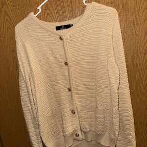 Amazon Women's Cream Cardigan Sweater